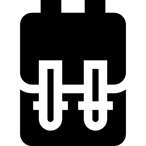 Backpack Basic Straight Filled icon