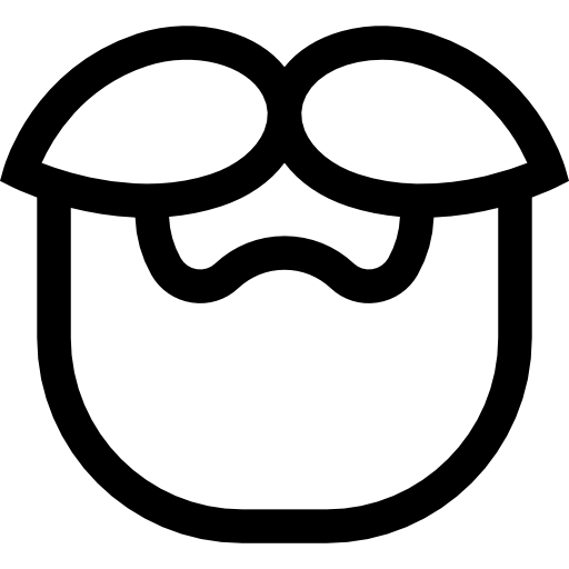 Beard Basic Straight Lineal icon