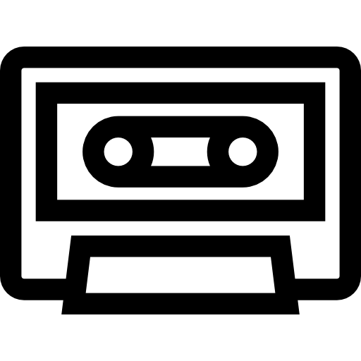 Cassette Basic Straight Lineal icon