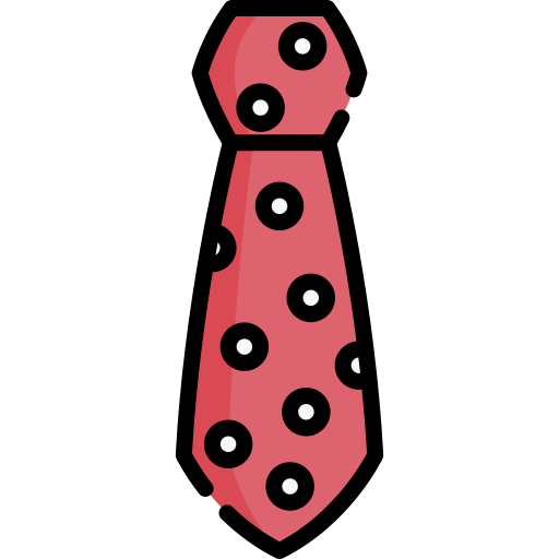corbata Special Lineal color icono