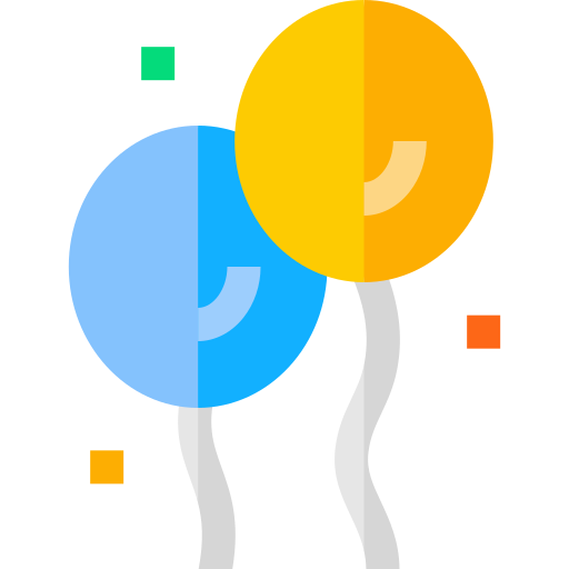 Balloons Basic Straight Flat icon