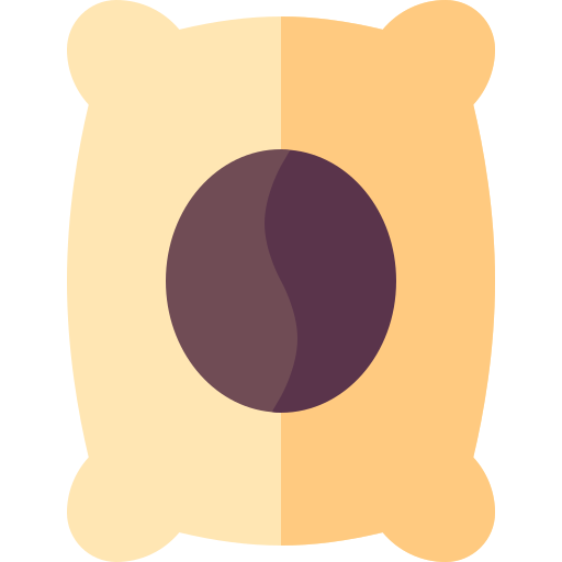 Coffee bag Basic Straight Flat icon