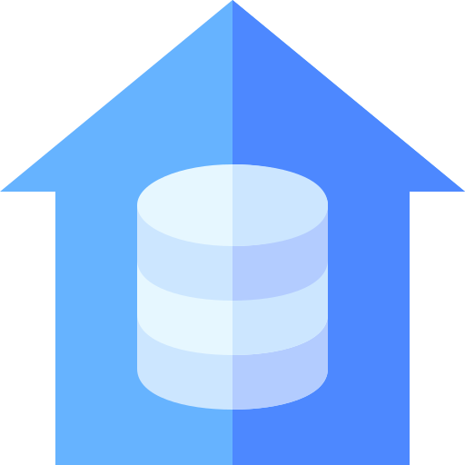 datawarehouse Basic Straight Flat icoon