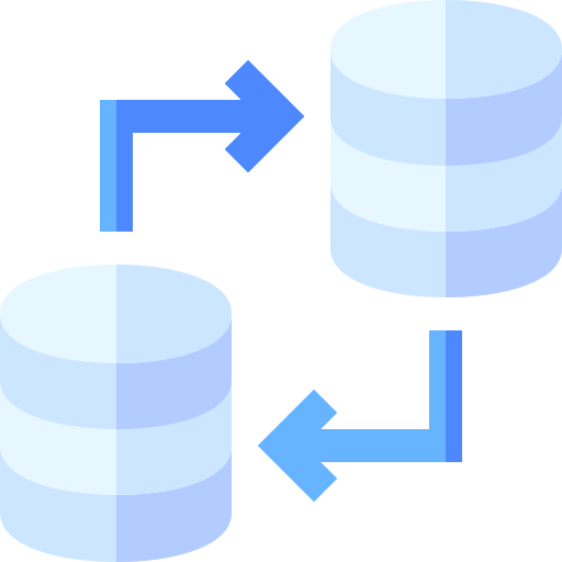 bases de datos Basic Straight Flat icono