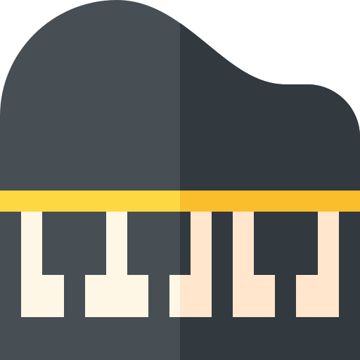 piano de cola Basic Straight Flat icono