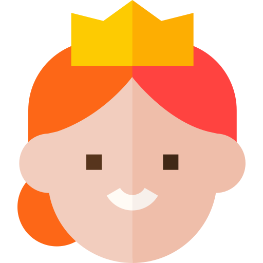 女王 Basic Straight Flat icon