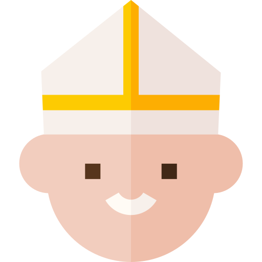 로마 교황 Basic Straight Flat icon