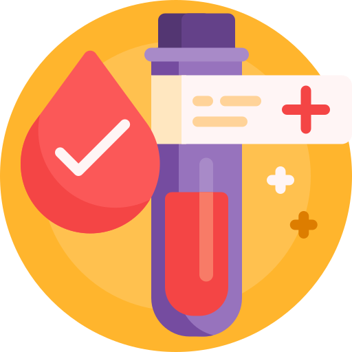 Blood test Detailed Flat Circular Flat icon