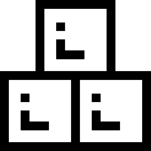 kostki cukru Basic Straight Lineal ikona