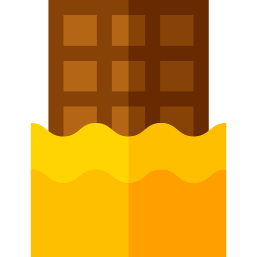 tafel schokolade Basic Straight Flat icon