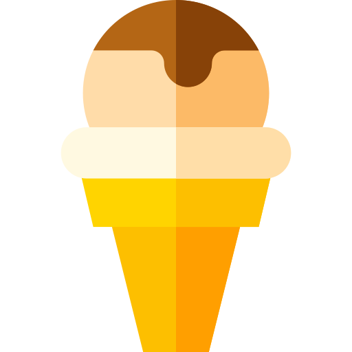 sorvete Basic Straight Flat Ícone