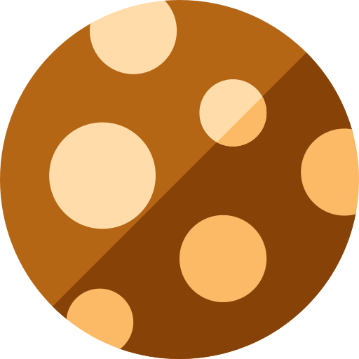 Cookie Basic Straight Flat icon