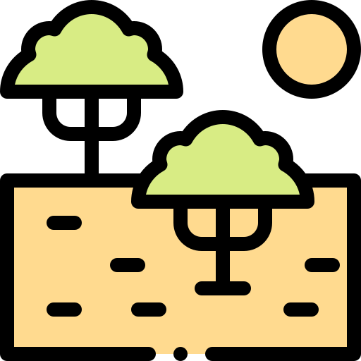 Grassland Detailed Rounded Lineal color icon