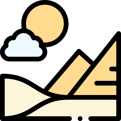 Pyramid Detailed Rounded Lineal color icon