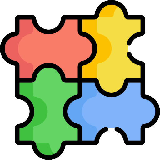 Кусочки головоломки Special Lineal color иконка