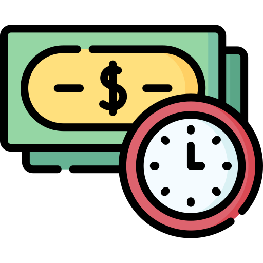 Time is money Special Lineal color icon