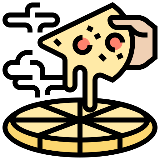 pizza Meticulous Lineal Color ikona
