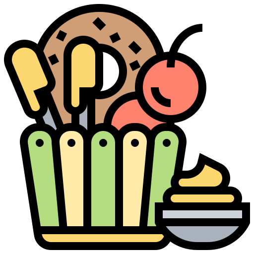 Snacks Meticulous Lineal Color icon