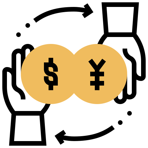 Currency exchange Meticulous Yellow shadow icon