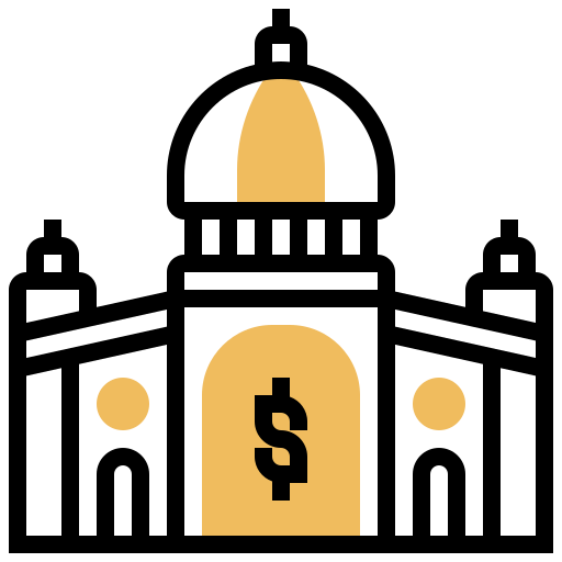 Bank Meticulous Yellow shadow icon