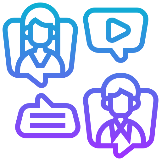 video-chat Meticulous Gradient icon