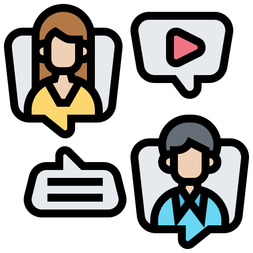 Video chat Meticulous Lineal Color icon