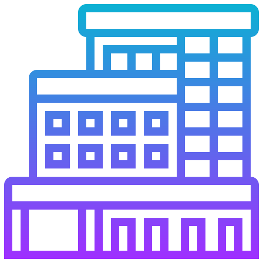 Office building Meticulous Gradient icon