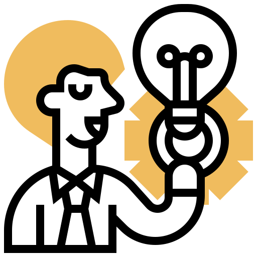 estrategia de mercadeo Meticulous Yellow shadow icono