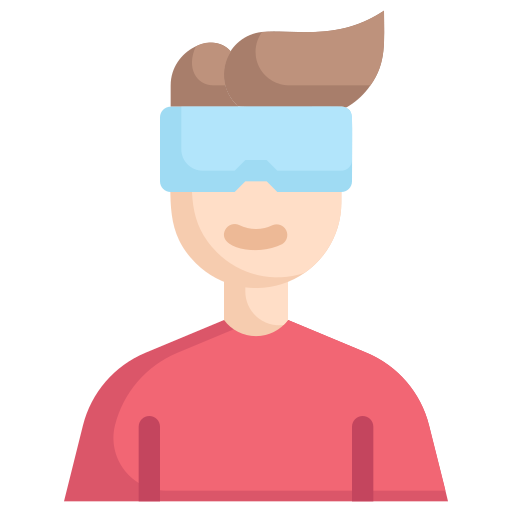 virtual reality-bril Generic Flat icoon