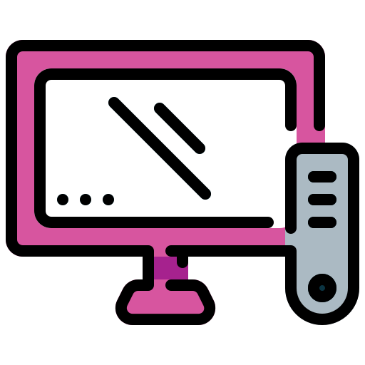 monitor Generic Outline Color icono