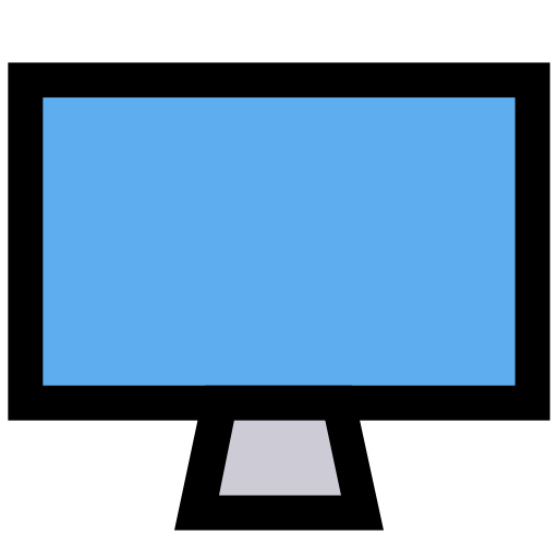 monitor Generic Outline Color ikona