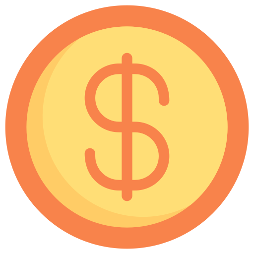 moneta da un dollaro Generic Flat icona