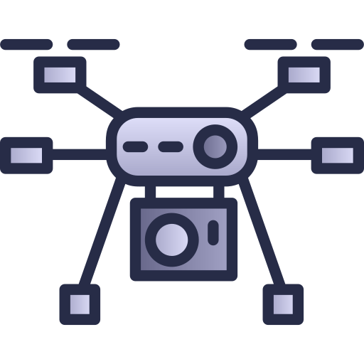 dron z kamerą Generic Lineal Color Gradient ikona