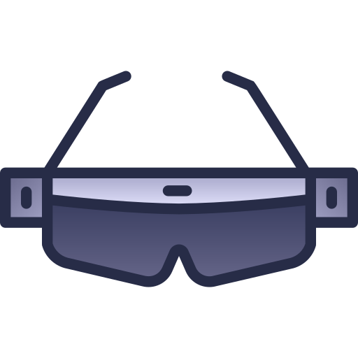 occhiali per realtà virtuale Generic Lineal Color Gradient icona