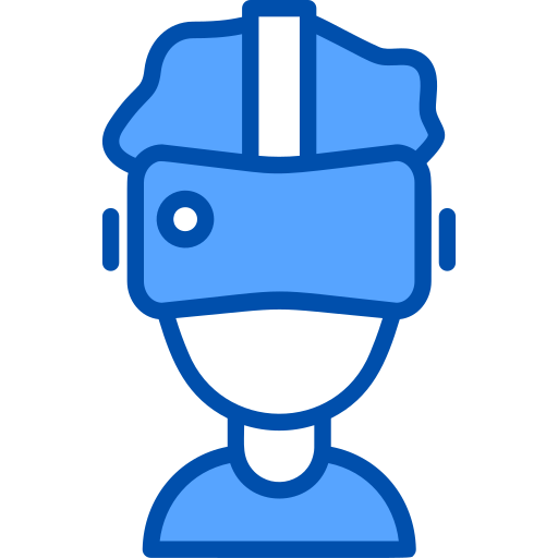 virtuele realiteit Generic Blue icoon