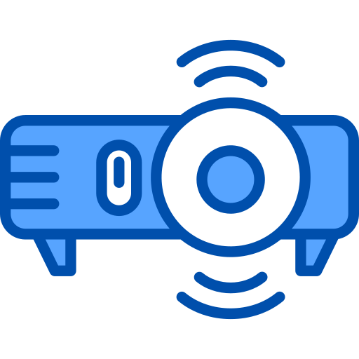 multimediaprojector Generic Blue icoon