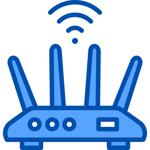 wifi router Generic Blue icoon