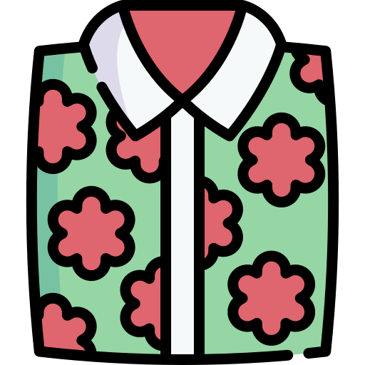 Гавайская рубашка Special Lineal color иконка