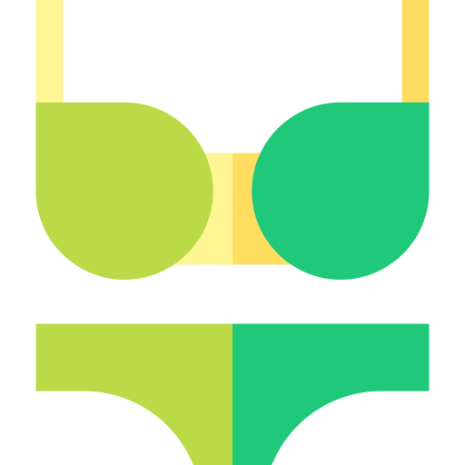 bikini Basic Straight Flat icono