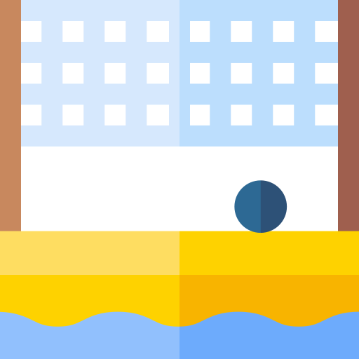siatkówka plażowa Basic Straight Flat ikona