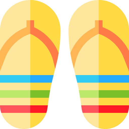 sandálias de dedo Basic Straight Flat Ícone