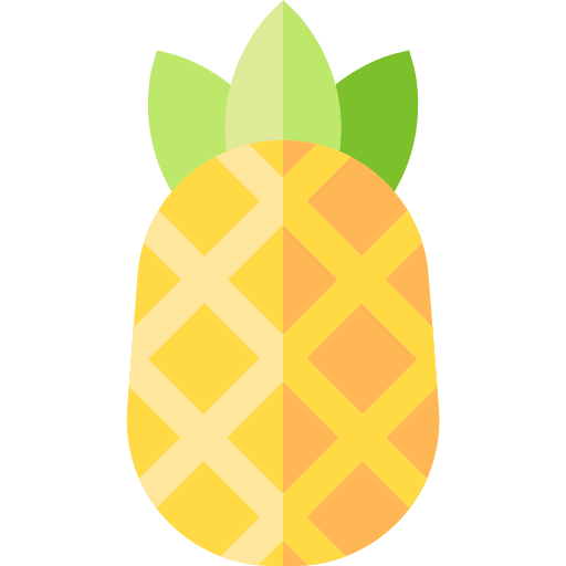 Pineapple Basic Straight Flat icon