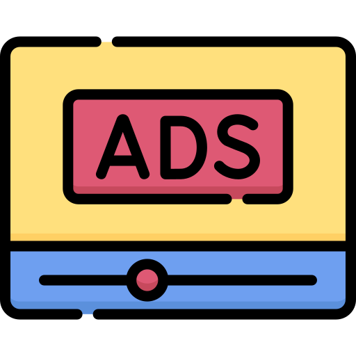 Video advertising Special Lineal color icon