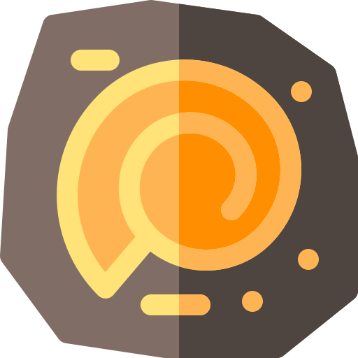 화석 Basic Rounded Flat icon