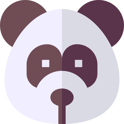 panda Basic Straight Flat icono
