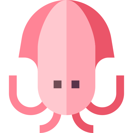 Squid Basic Straight Flat icon