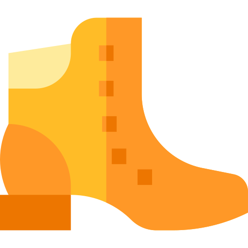 ブーツ Basic Straight Flat icon