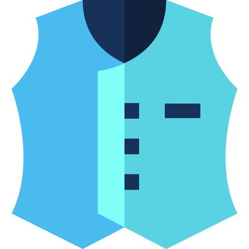 Vest Basic Straight Flat icon