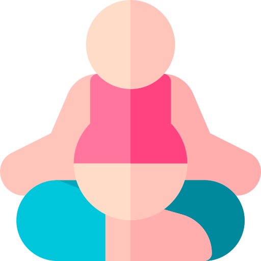 pose de yoga Basic Rounded Flat icono