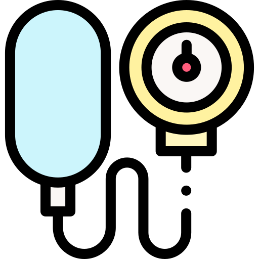 Blood pressure Detailed Rounded Lineal color icon